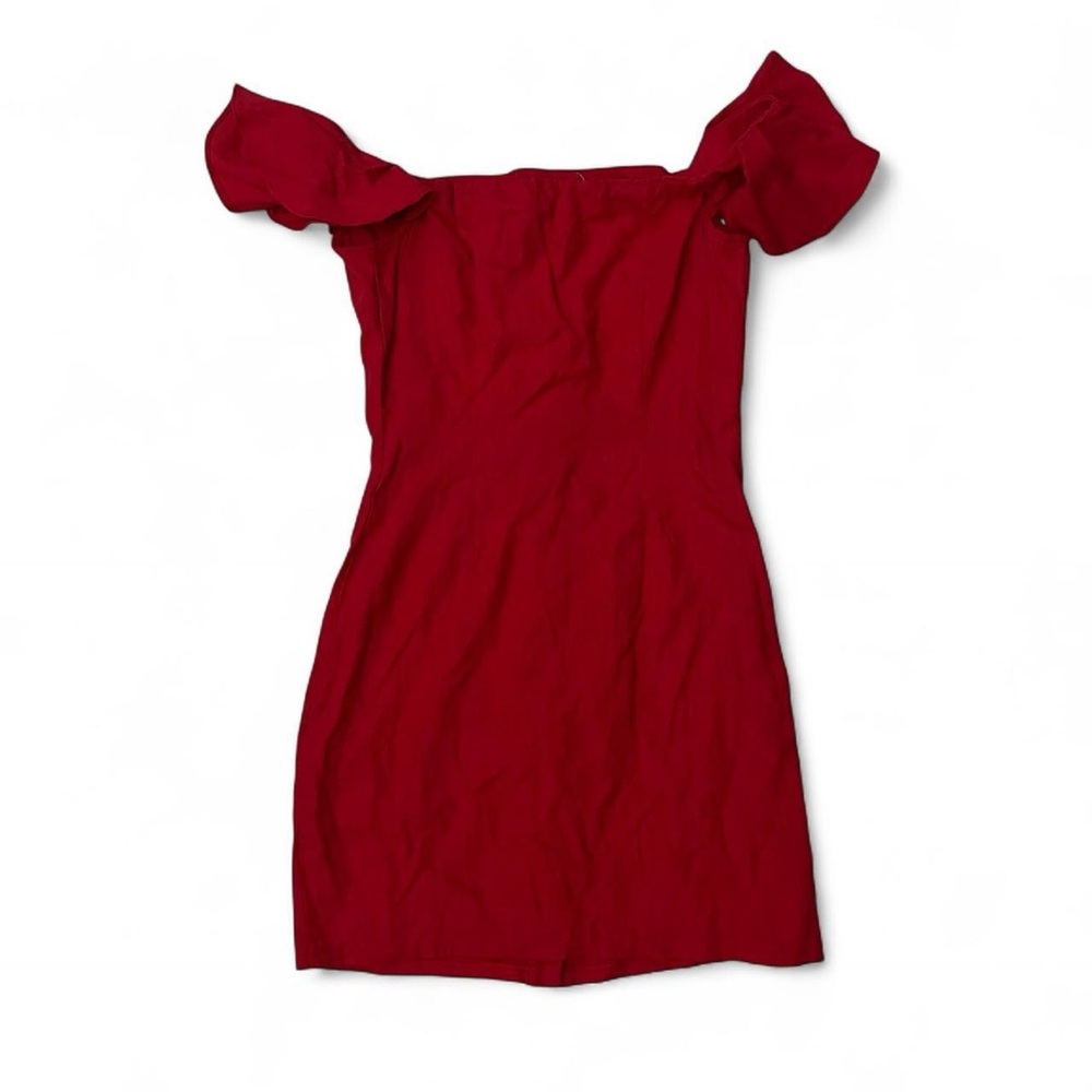 Miss Selfridge Red Off The Shoulder Dress View 3